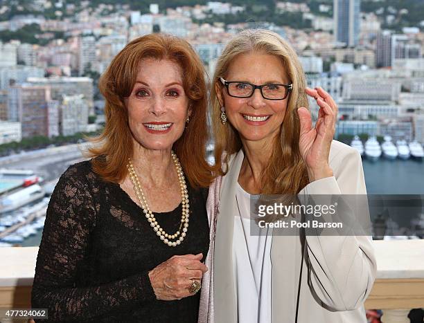 Stefanie Powers and Lindsay Wagner attend Cocktail & Reception at the Ministere d'Etat on June 15, 2015 in Monte-Carlo, Monaco.