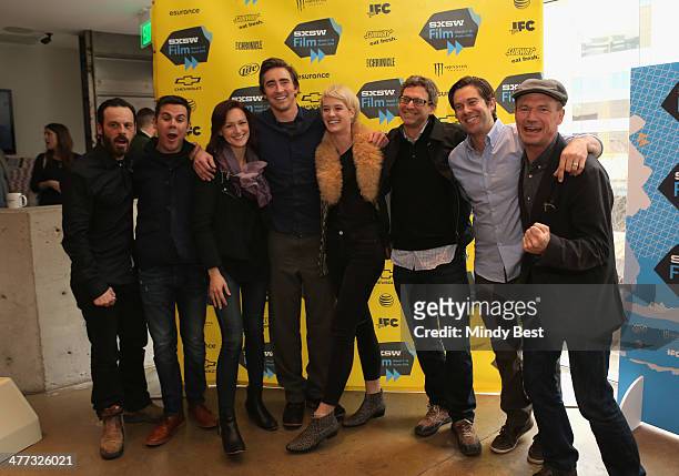 Actor Scoot McNairy, creator Christopher Cantwell, actors Kerry Bishe, Lee Pace, Mackenzie Davis, executive producer Jonathan Lisco, creator...