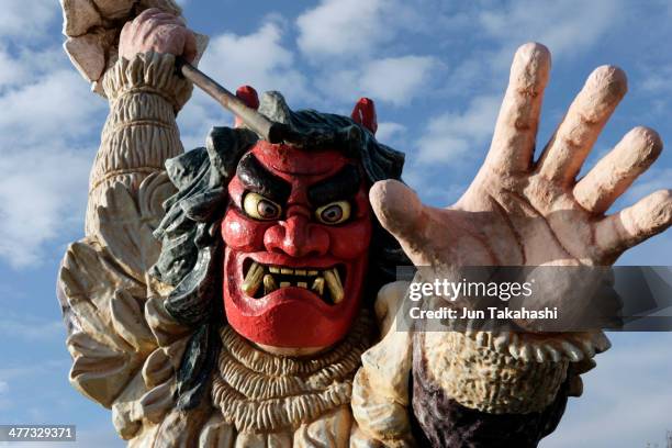 the statue of namahage - なまはげ ストックフォトと画像