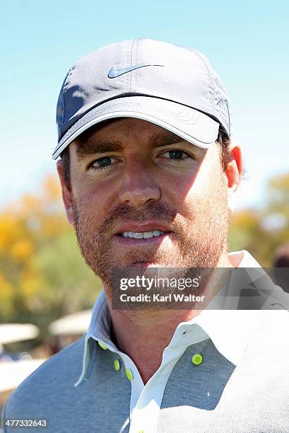 Quaterback Carson Palmer of the Cinncinati Bengals appears during the Arizona Celebrity Golf Classic benefitting the Arians Family Foundation on...