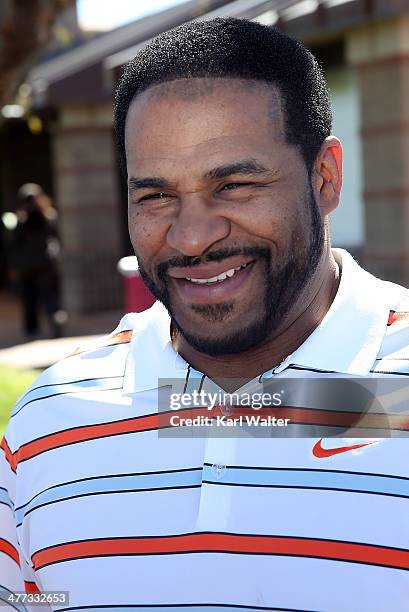 Broadcaster Jerome Bettis appears during the Arizona Celebrity Golf Classic benefitting the Arians Family Foundation on March 8, 2014 at the Westin...