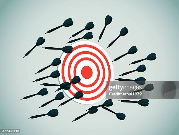 ilustrações de stock, clip art, desenhos animados e ícones de esqueceu o seu alvo - alvo de dardo