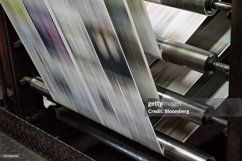 Printing Of Apple Daily Newspaper At Next Media Ltd. As Legislature Begins Debate on Contentious Election Reform Bill