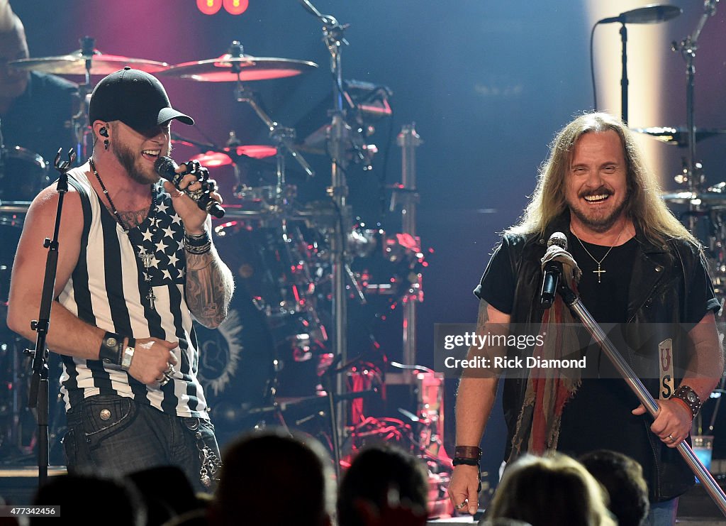 Lynyrd Skynyrd And Brantley Gilbert Perform For An Upcoming Episode Of "CMT Crossroads" Premiering June 27 On CMT