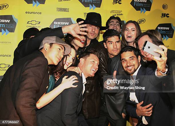 Cast and crew attend "From Dusk Till Dawn: The Series" Pilot Photo Op and Q&A during the 2014 SXSW Music, Film + Interactive Festival at Austin...