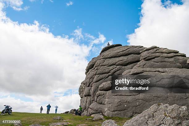 people rock climbing - outcrop stock pictures, royalty-free photos & images