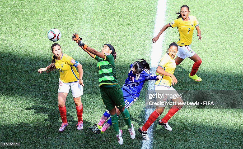 Ecuador v Japan: Group C - FIFA Women's World Cup 2015