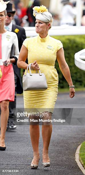Zara Phillips attends day 1 of Royal Ascot at Ascot Racecourse on June 16, 2015 in Ascot, England.