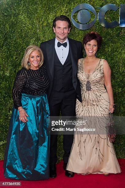 Gloria Cooper and Actor Bradley Cooper attend the American Theatre Wing's 69th Annual Tony Awards at Radio City Music Hall on June 7, 2015 in New...