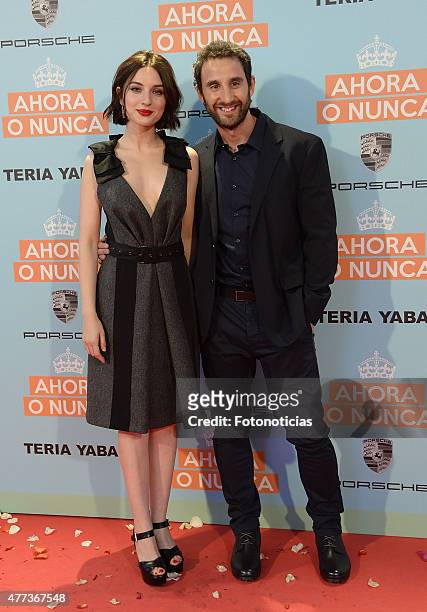 Maria Valverde and Dani Rovira attend the 'Ahora o Nunca' premiere at Capitol Cinema on June 16, 2015 in Madrid, Spain.
