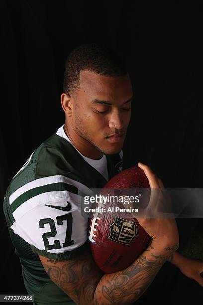 Cornerback Dee Milliner of the New York Jets appears in a portrait on June 16, 2015 in Florham Park, New Jersey.