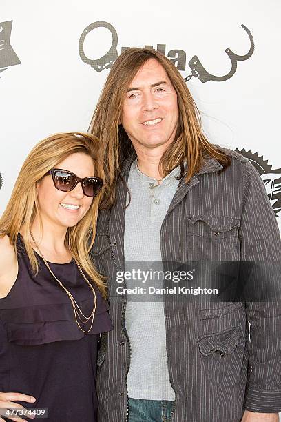 Personality Brandi Passante and actor Jim Mitchell arrive at the "Storage Wars" Season 4 Premiere Party at Now & Then on March 8, 2014 in Orange,...