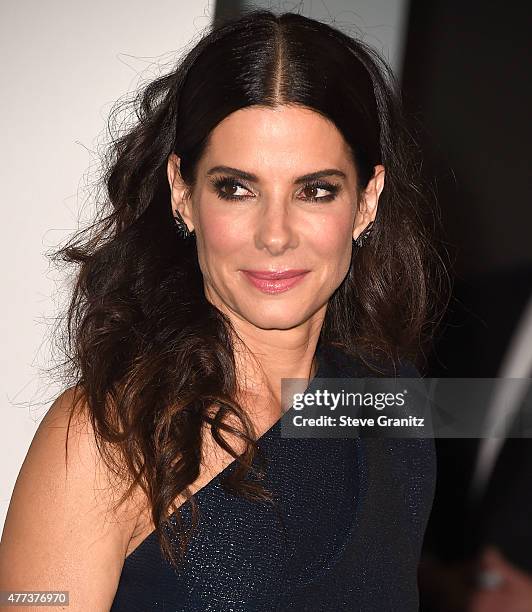 Sandra Bullock arrives at the Women In Film 2015 Crystal + Lucy Awards at the Hyatt Regency Century Plaza on June 16, 2015 in Los Angeles, California.