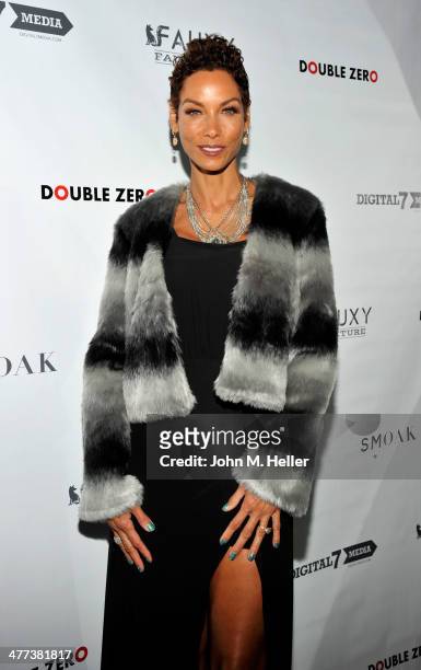 Reality TV Celebrity Nicole Murphy attends the launch of Shanna Moakler and Mayte Garcia's new clothing line Fauxy Fauxture at Bootsy Bellows on...