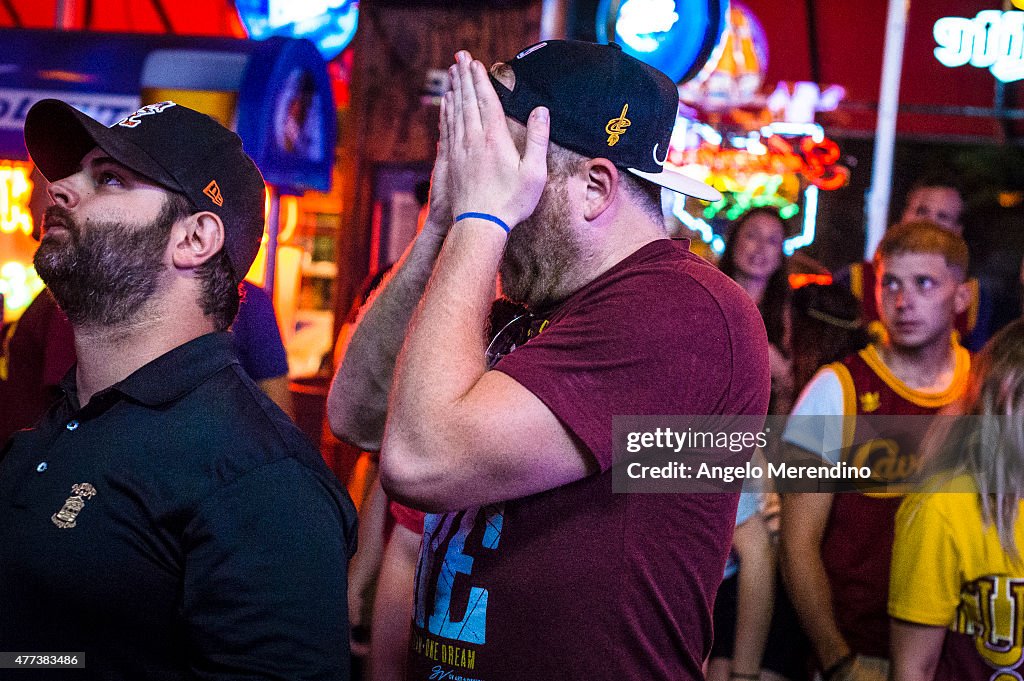 Cleveland Cavaliers Fans Gather To Watch Game 6 Of NBA Finals Against The Golden State Warriors