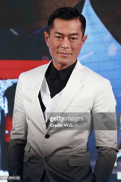 Actor Louis Koo attends "A Time for Consequences" press conference on June 16, 2015 in Beijing, China.