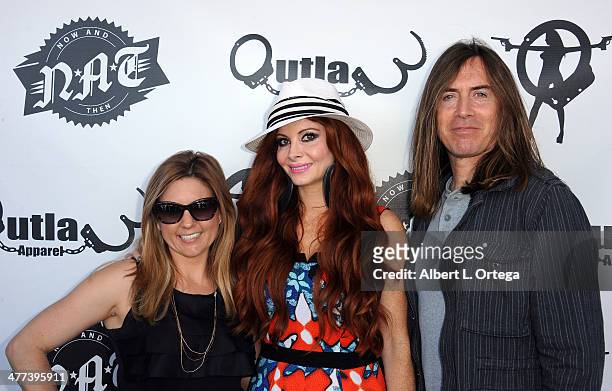 Personalities/reality stars Brandi Passante, Phoebe Price and James Mitchell attend the Premiere Party For "Storage Wars" Season 4 held at Now and...