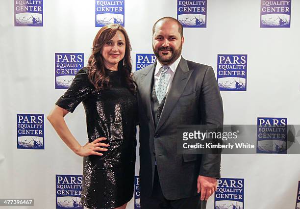 Bita Daryabari and Shervin Pishevar pose for a photograph at the PARS Equality Center 4th Annual Nowruz Gala at Marriott Waterfront Burlingame Hotel...