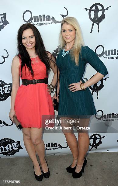 Actress Ariel Teal Toombs and actress Christina Blevins attend the Premiere Party For "Storage Wars" Season 4 held at Now and Then Thrift Store on...