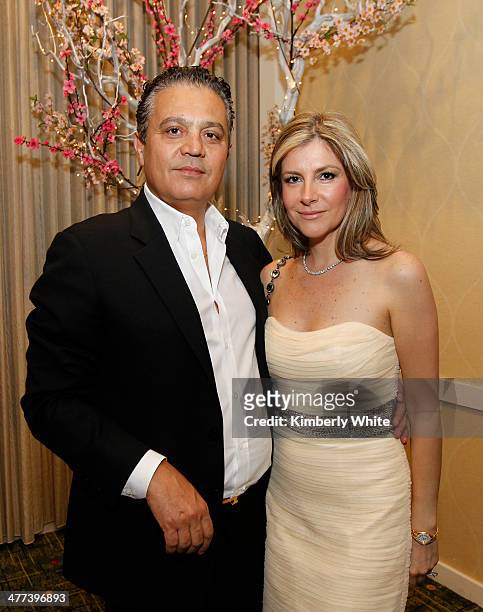 Mathew Zaheri and wife Candace pose for a photograph at the PARS Equality Center 4th Annual Nowruz Gala at Marriott Waterfront Burlingame Hotel on...