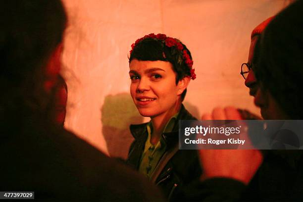 Meredith Graves of Perfect Pussy attends the Tumblr Presents: Fuck Yeah The Sequel at Mohawk on March 8, 2014 in Austin, Texas.