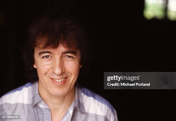 Bassist Bill Wyman of English rock group the Rolling Stones, UK, 1984.