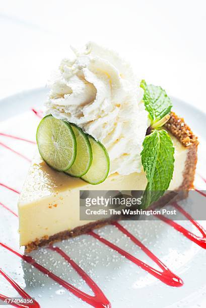 June 5: Key Lime Pie dessert at Mastro's Restaurant in downtown Washington, DC.