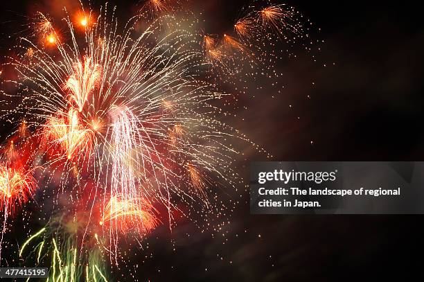 fireworks - região de tohoku - fotografias e filmes do acervo