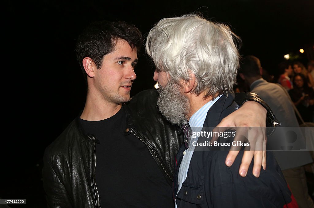 Graham Waterston and father Sam Waterston at the Opening Night of The