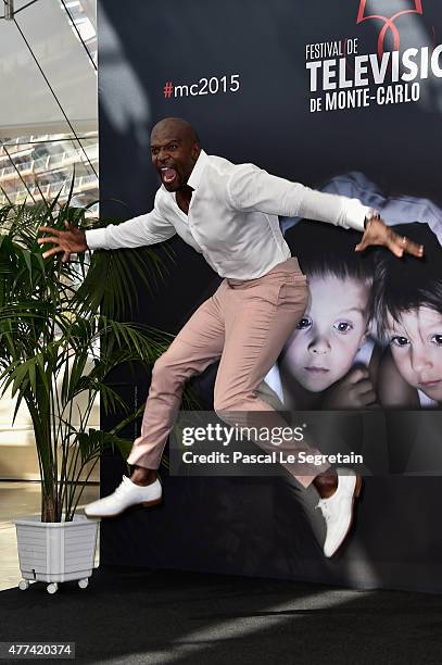 Actor Terry Crews from the TV series ?Brooklyn Nine-Nine? attends a photocall during the 55th Monte Carlo TV Festival : Day 5 on June 17, 2015 in...