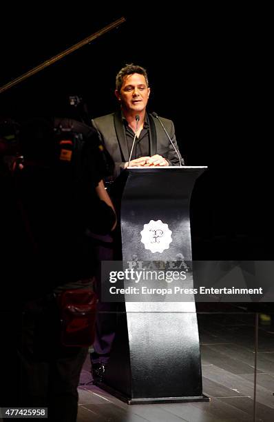 Alejandro Sanz attends 'Lifestyle 10 Awards' 2015 on June 16, 2015 in Madrid, Spain.