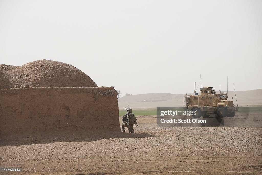 U.S. Soldiers Provide Security Around Kandahar Airfield