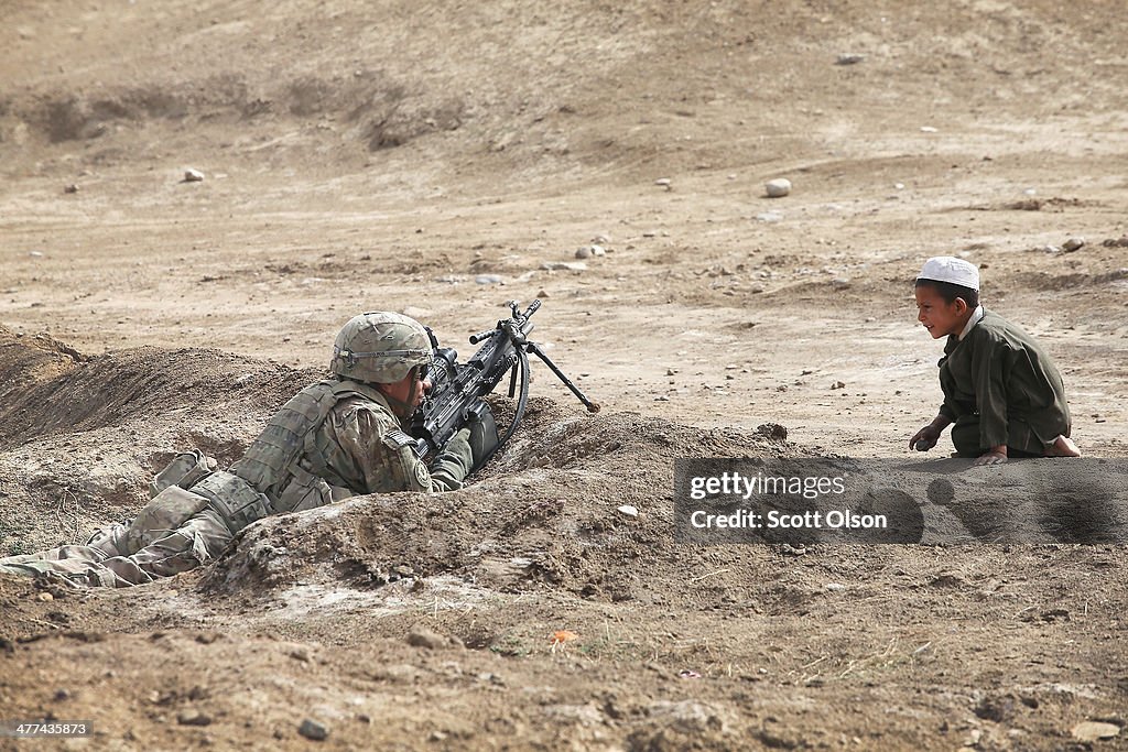 U.S. Soldiers Provide Security Around Kandahar Airfield