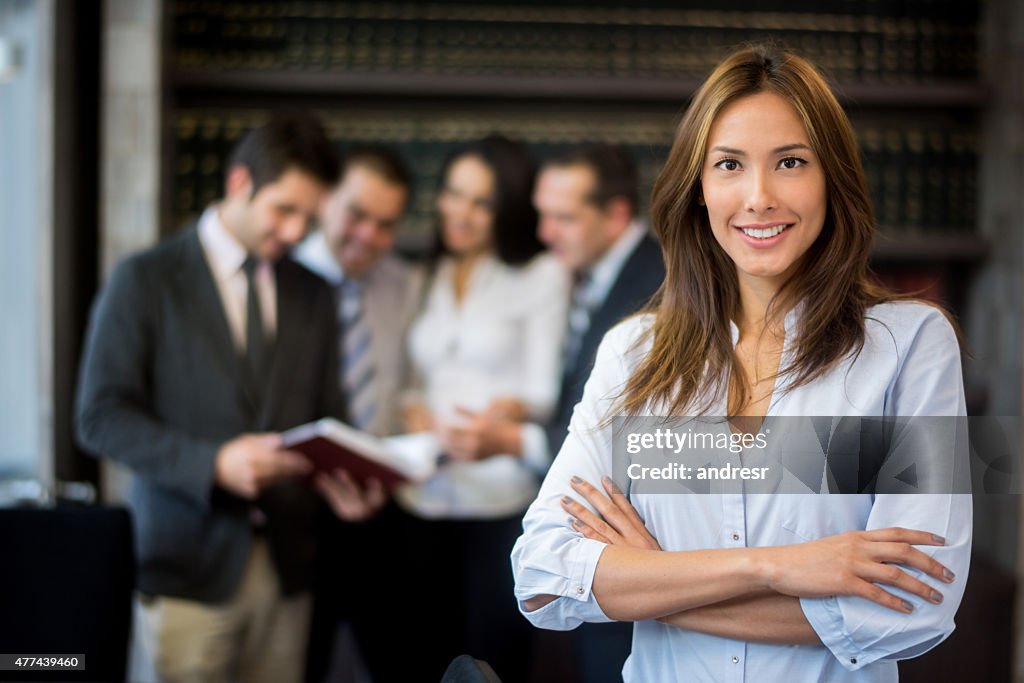 Asian woman leading a group