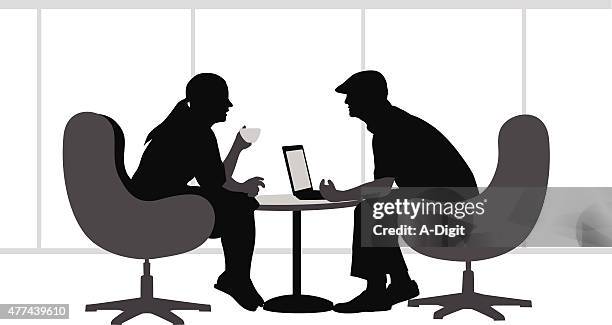 intimate talk - young man computer stock illustrations
