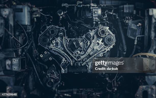 v8 car engine - car parts stock pictures, royalty-free photos & images