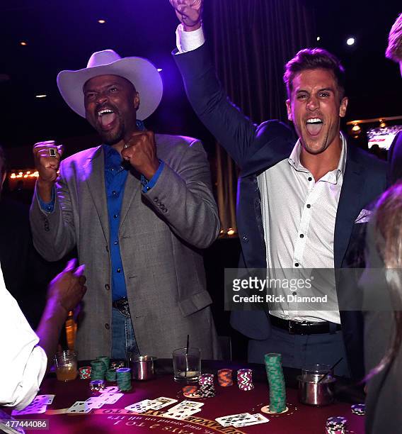 Singer/Songwriter Cowboy Troy and former Vanderbilt quarterback Jordan Rodgers attend, On Deck With The Deckers Hosted By The Eric And Jessie Decker...