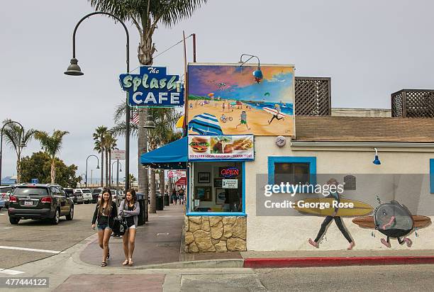 The Splash Cafe in downtown is viewed on May 29 in Pismo Beach, California. Because of its close proximity to Southern California and Los Angeles...