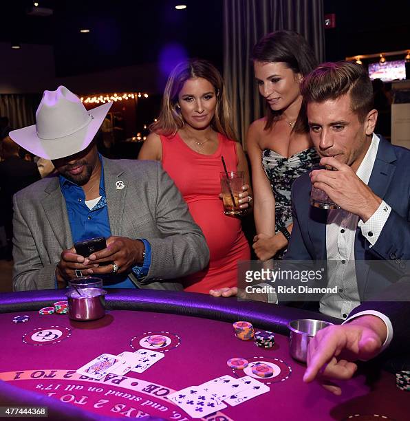 Singers/Songwriters Cowboy Troy and Jessie James Decker, Sydney James and former Vanderbilt quarterback Jordan Rodgers attend, On Deck With The...