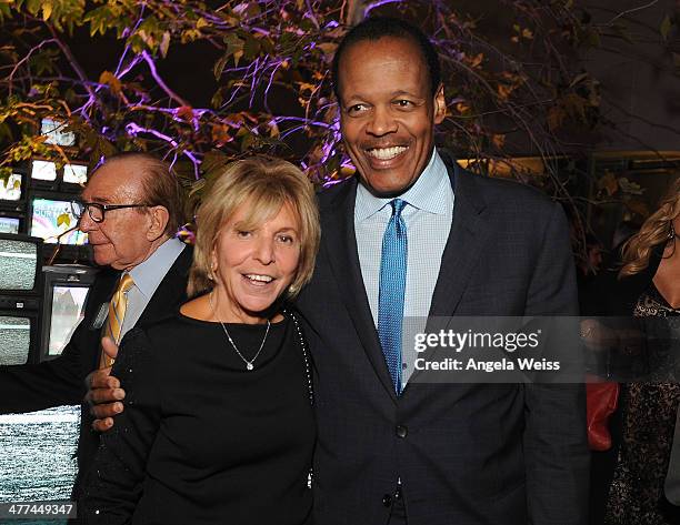 Jackie Liebergott and M. Lee Pelton attend the Emerson College Los Angeles - Grand Opening Gala on March 8, 2014 in Los Angeles, California.