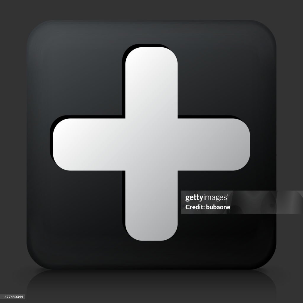 Square Button Plus Sign Black Square Button With Plus Sign High-Res Vector Graphic - Getty Images