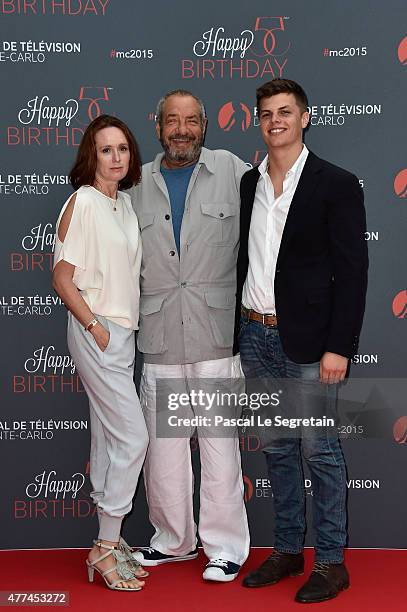Dick Wolf and guests attend the 55th Monte Carlo Beach anniversary as part of the 55th Monte Carlo TV Festival : Day 4 on June 16, 2015 in...