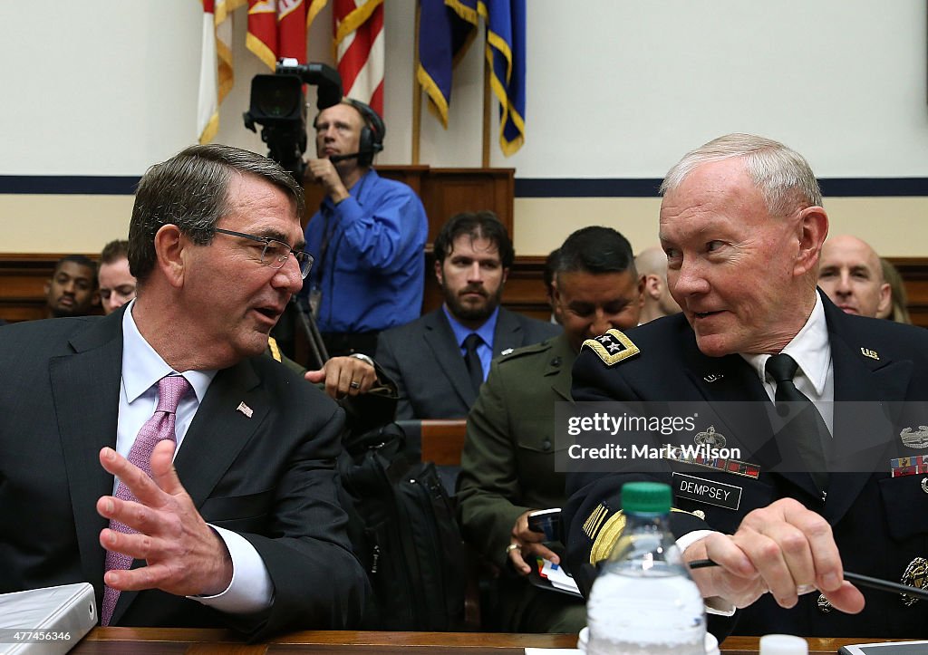 Defense Secretary Ashton Carter And Joint Chiefs Chairman Martin Dempsey Testify On US Policy In Mideast