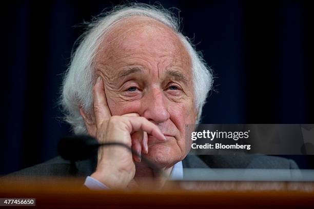 Representative Sander Levin, a Democrat from Michigan, listens during a House Ways and Means Committee hearing on long-term financing of the Highway...