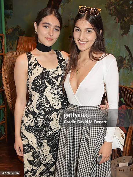 Maddie Mills and Laurie Mills attend the launch of natural health, beauty and wellbeing website Grace Guru, hosted by Anna Grace-Davidson with the...