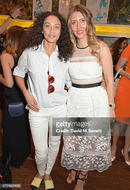 Lilly Becker and Anna Grace-Davidson attend the launch of natural health, beauty and wellbeing website Grace Guru, hosted by Anna Grace-Davidson with...