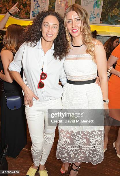 Lilly Becker and Anna Grace-Davidson attend the launch of natural health, beauty and wellbeing website Grace Guru, hosted by Anna Grace-Davidson with...