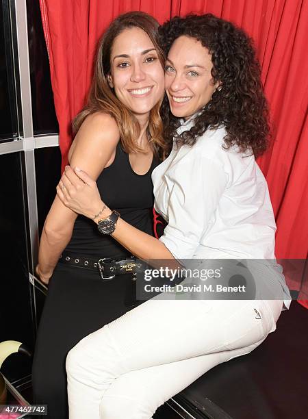 Lily Hodges and Lilly Becker attend the launch of natural health, beauty and wellbeing website Grace Guru, hosted by Anna Grace-Davidson with the...