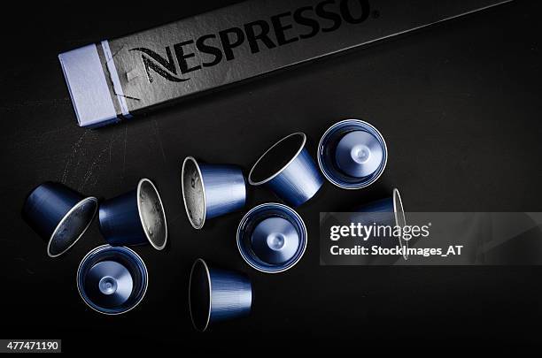 nespresso vivalto long - coffee capsule stock pictures, royalty-free photos & images