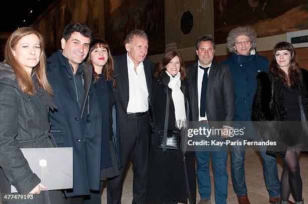 Anne Gravoin, Tristan Duval, Noemie Benizri, Patrick Poivre d'Arvor, Sophie Lauriot-Prevost, Benjamin Patou, Elie Chouraqui and Manon Savary attend...